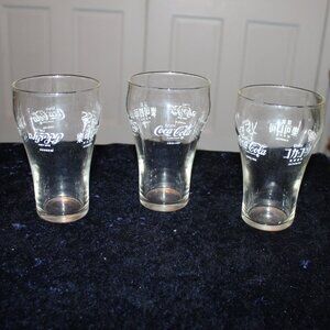 Vintage 1976 Coca-Cola Coke International Five Different Language Drinking Glass